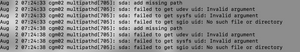 multipathd errors in /var/log/syslog
